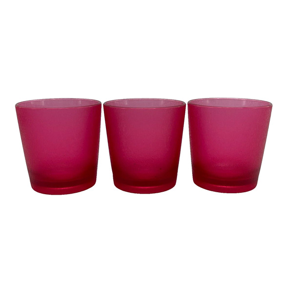 Lot of 9 VTG Pink Plastic Tumbler, Wine Goblet, Water Cups Textured Beverageware - Picture 14 of 16